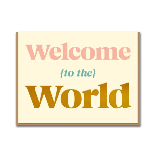 welcome to the world card by 1973