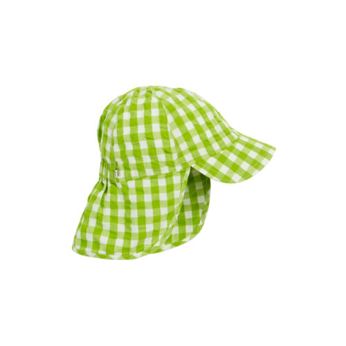 seersucker legionnaire hat macaw gingham by frugi