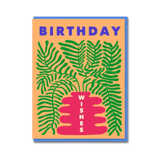 boston fern birthday wishes card by 1973