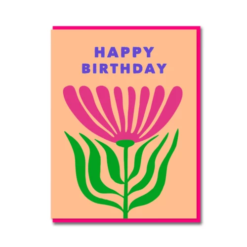 barberton daisy happy birthday card by 1973