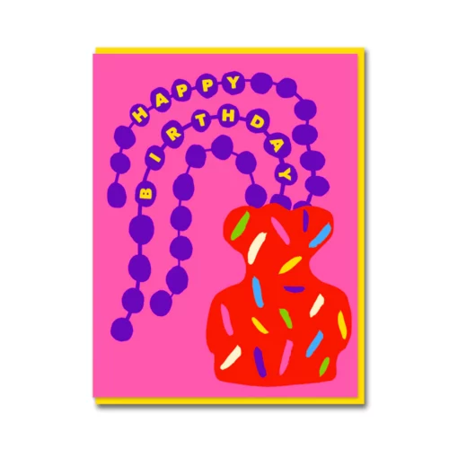 string of pearls birthday card by 1973