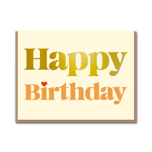 serif happy birthday card by 1973