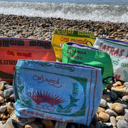 Upcycled wash bag