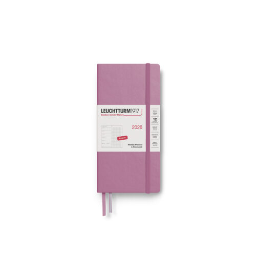 Wallet weekly planner and notebook dotted dusty rose by Leuchtturm1917 372879