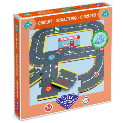 Djeco crazy motors city circuit giant puzzle DJ05498