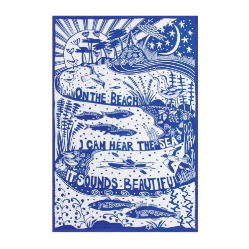 on the beach card by nico cards