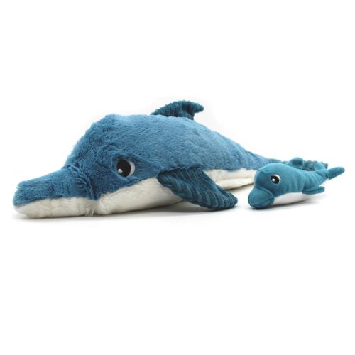 les ptipotos dolphin mum and baby blue by les deglingos